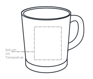 pole personalizacji dla kubka z nadrukiem Jamie