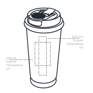 Pole nadruku dla kubka termicznego z nadrukiem Regina