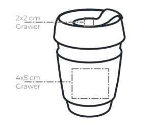 pola nadruku szklanki z nadrukiem Caroline
