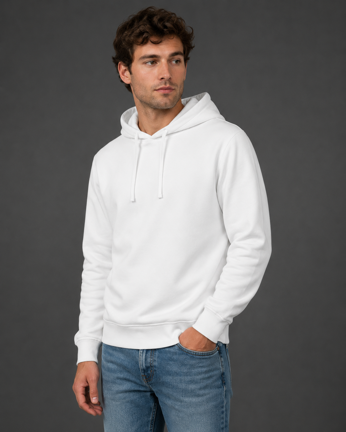 Bluza unisex Geffer 621 z kolorowym nadrukiem na plecach – widok z tyłu