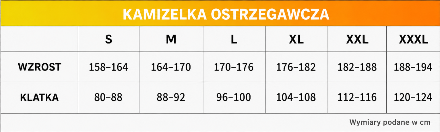 Reklamowa kamizelka odblaskowa bez pasów odblaskowych przód